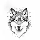 Gaelic wolf  tattoo design idea