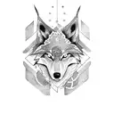 Gaelic wolf  tattoo design idea