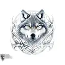 celtic wolf tattoo design idea