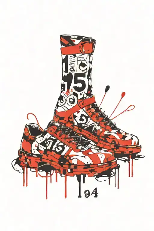 1994 numbers tattoo design idea