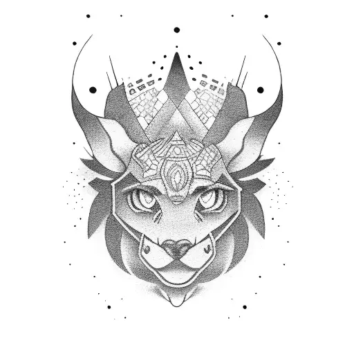 A sleek black car transformed into a guitar tattoo design idea