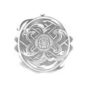 kaizen symbol with design tattoo design idea