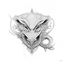 Chimera around arm tattoo design idea