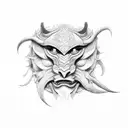 Chimera around arm tattoo design idea
