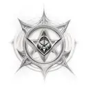 dc trinity tattoo design idea