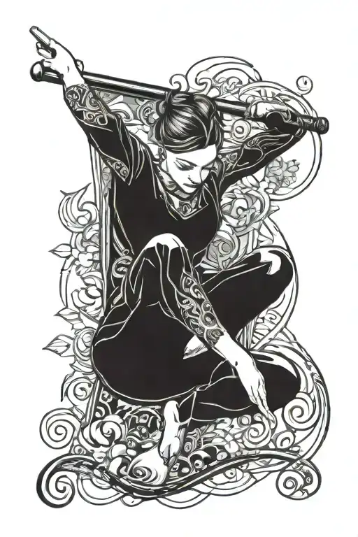 gymnastics Apparatus Guide tattoo design idea