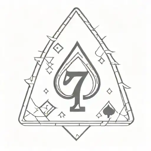 7 of spades 2 of diamonds  tattoo design idea