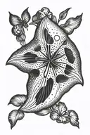 Sand dollar tattoo design idea