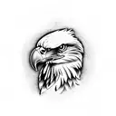 Eagle combined with Snake tattoo design idea
