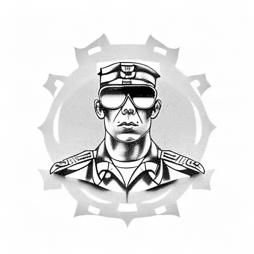 military, airborne, sapper tattoo design idea
