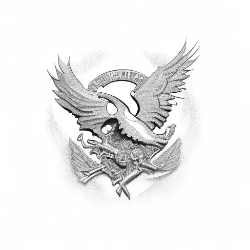 military, airborne, sapper tattoo design idea