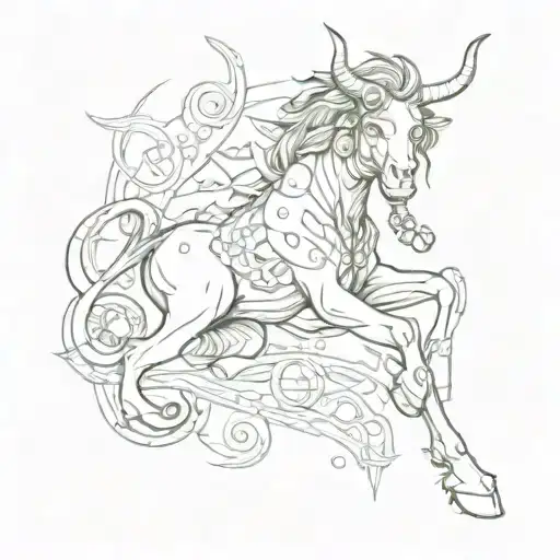 vibes wrapped around calf, with whimsical magic and dungeons and dragons themes tattoo design idea