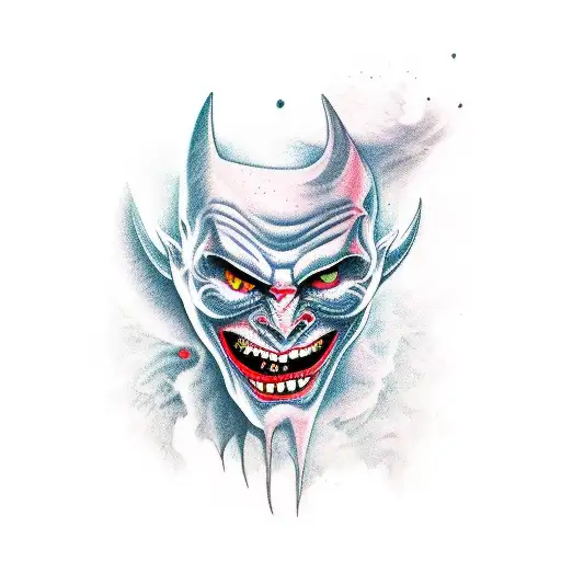 petit diable mechant tattoo design idea