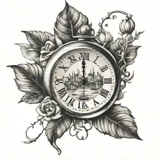 live in the present tattoo design idea