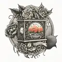 live in the present tattoo design idea