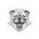 Bulldozer tattoo design idea