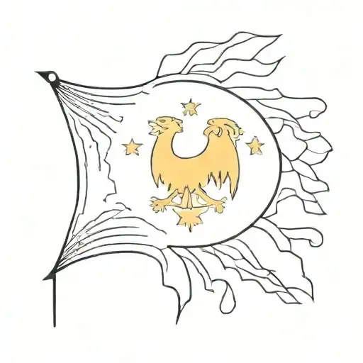 Romanian flag tattoo design idea