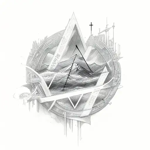 God is Greater than the highs and the lows tattoo design idea