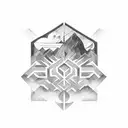 God is Greater than the highs and the lows in text tattoo design idea