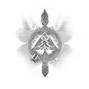 God is Greater than the highs and the lows in text tattoo design idea