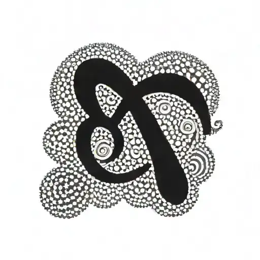 dot painting australian aboriginal art  tattoo design idea