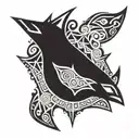 bat  indigenous australian   tattoo design idea