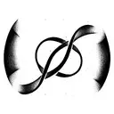 triple infinity  tattoo design idea