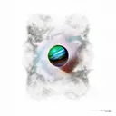 Planeta Jupiter tattoo design idea