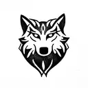 celtic wolf tattoo design idea