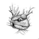 Believe wtih twor or three birds tattoo design idea