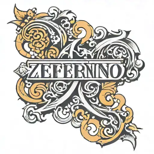 old English font "Zeferino" tattoo design idea