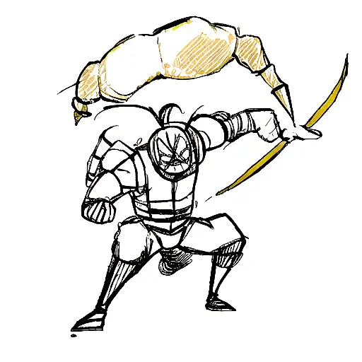 Scorpion with practice make perfection tattoo design idea