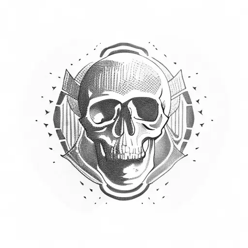 green beret skull tattoo design idea