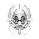 dive mask tattoo design idea