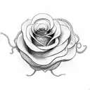 snake and rose  but the snake is the main tattoo design idea