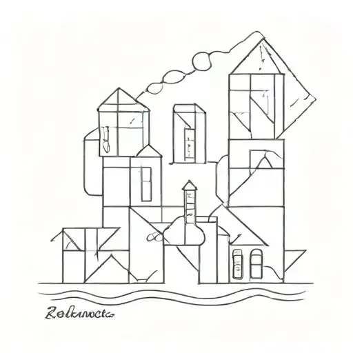 belmullet co.mayo building blocks tattoo design idea