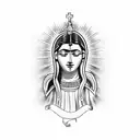 virgem Guadalupe, filhas gemeas tattoo design idea