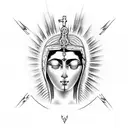 virgem Guadalupe, filhas gemeas tattoo design idea
