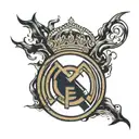 real madrid logo tattoo design idea