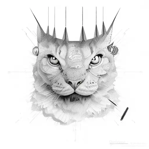 Graffic Dunning–Kruger effect tattoo design idea