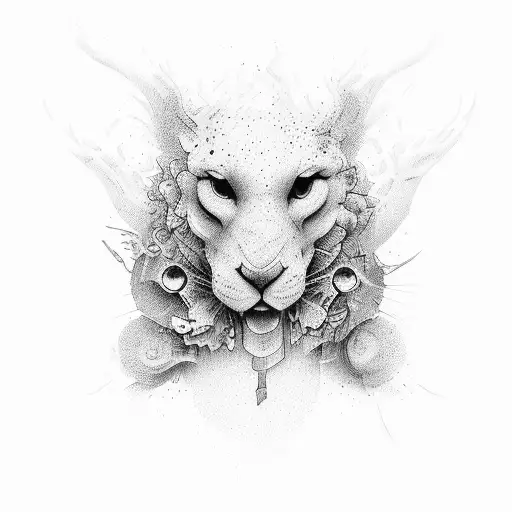 Graffic Dunning–Kruger effect tattoo design idea