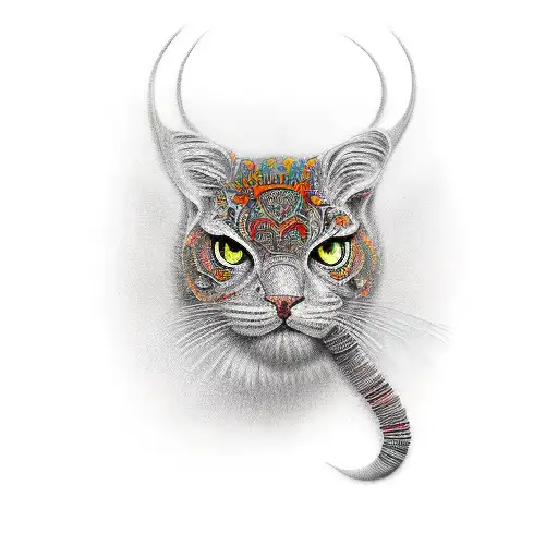 Graffic Dunning–Kruger effective curve tattoo design idea