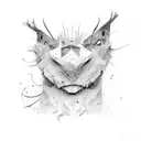 Graffic Dunning–Kruger effect tattoo design idea