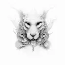 Graffic Dunning–Kruger effect tattoo design idea