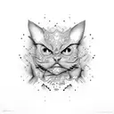 Graffic Dunning–Kruger effect tattoo design idea