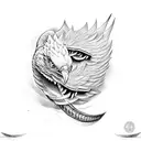 Eagle Snake Soldier tattoo design idea