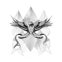 Eagle Snake Soldier tattoo design idea