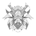 Boar riding a mtb tattoo design idea