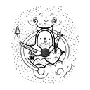 alone,strange and ready for growing up tattoo design idea