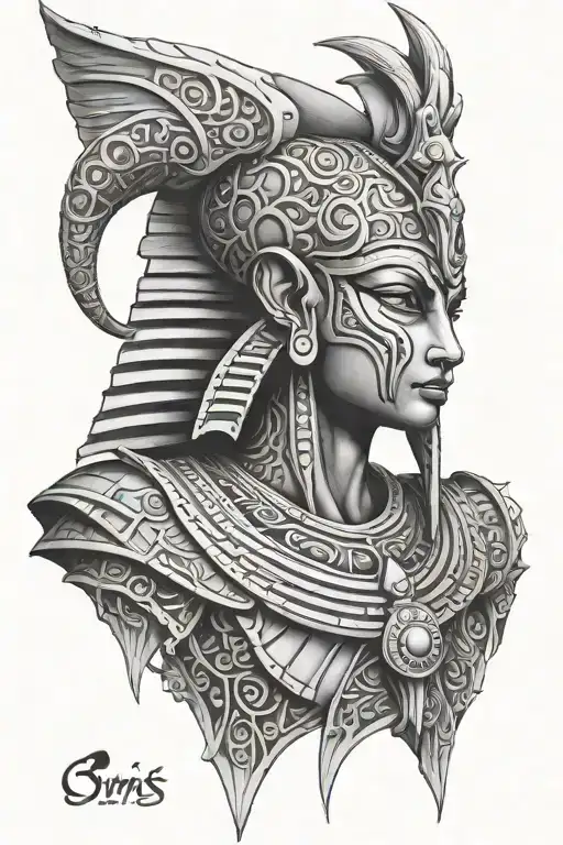 osiris sleeve tattoo design idea